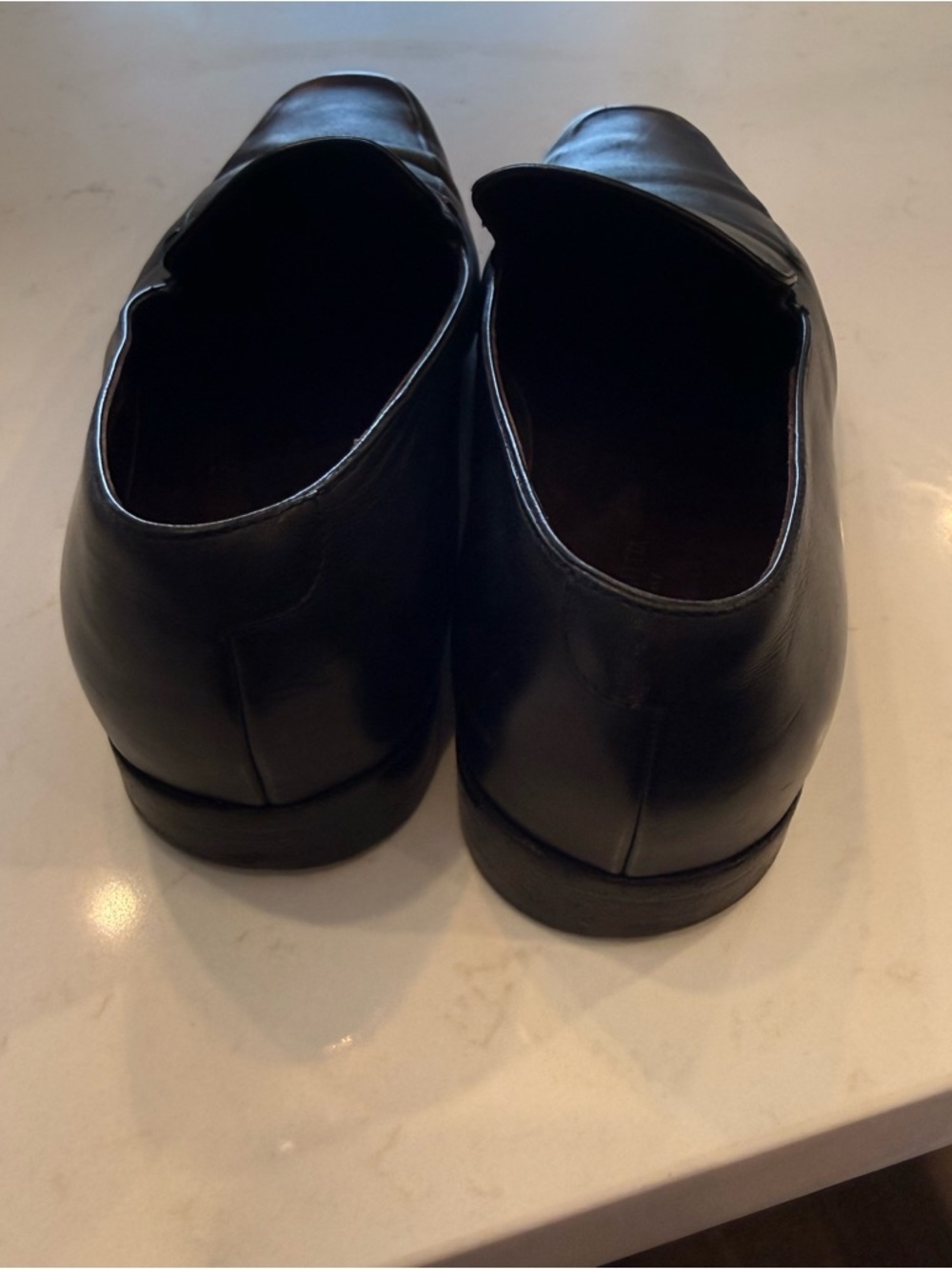 Y2K/Vintage Bottega Veneta Black Leather Slip-On Loafers - Picture 4 of 8
